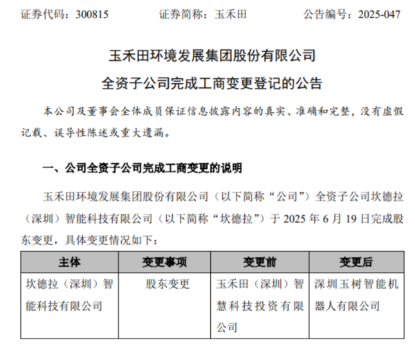股票配资知识联系方式 玉禾田重大动作！玉树智能接棒，暗藏环卫智能升级密码
