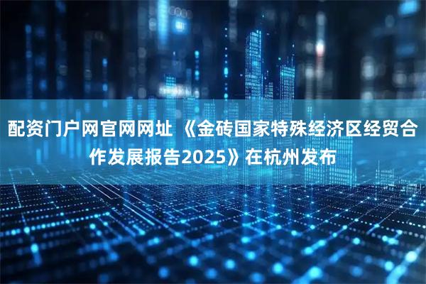 配资门户网官网网址 《金砖国家特殊经济区经贸合作发展报告2025》在杭州发布